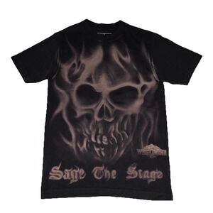 Cactus Jack x WWE T Shirt S Sage The Stage Wrestlemania 41 Las Vegas NEW *lines